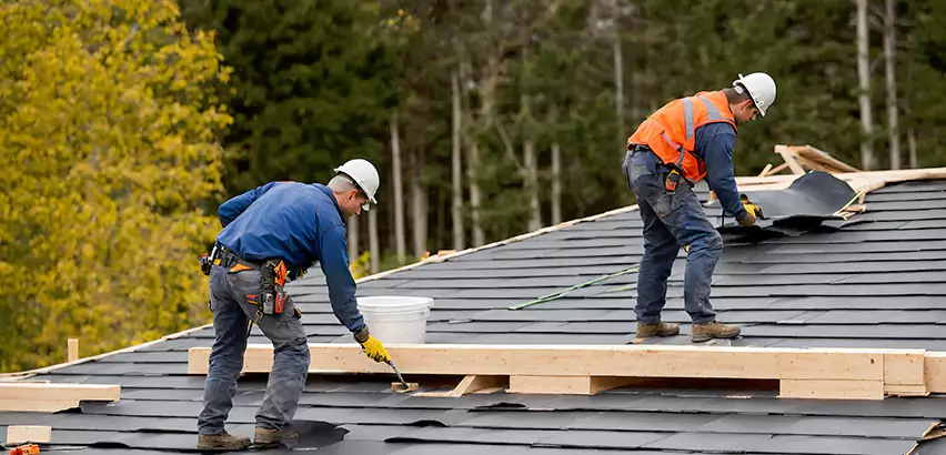 Garage Felt Roof Replacement in Wilmette